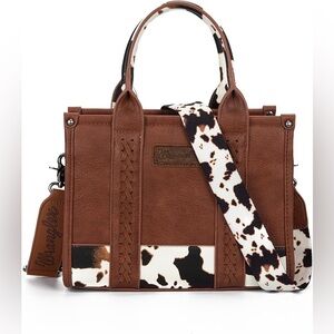 Wrangler Cow Print Tote Bag